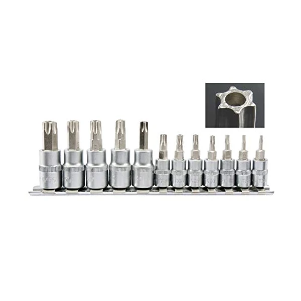 Juegos Dados Tork Tamper Macho 1/4-3/8 12 Piezas Yt04332 Yato
